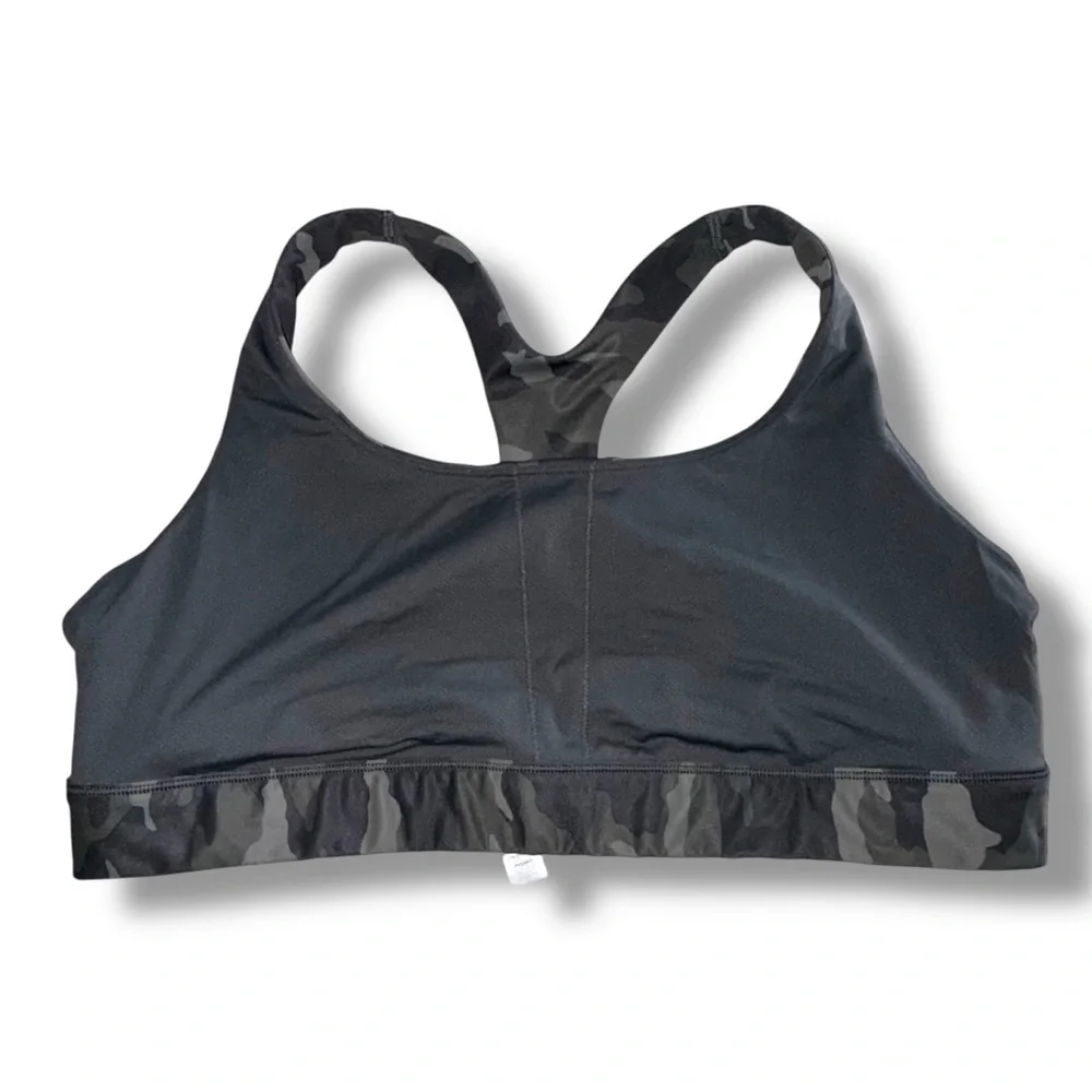 ATHLETA Ultimate Printed Bra D & DD+ | Plus 1X | Olive Camo